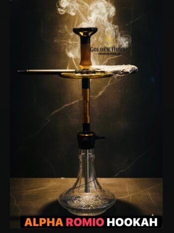 شيشه تركي الفاً روميو أسود مع ذهبي